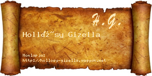 Hollósy Gizella névjegykártya