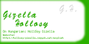 gizella hollosy business card